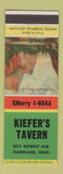 Matchbook Cover - Kiefer's Tavern Cleveland OH