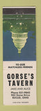Matchbook Cover - Gorse's Tavern Euclid OH