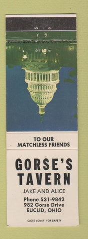 Matchbook Cover - Gorse's Tavern Euclid OH
