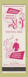 Matchbook Cover - La Rue Cocktail Lounge bar Hotel Lorraine Toledo OH