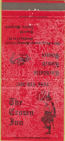 Matchbook Cover - The Crown Inn Easton MD 30 Strike