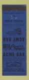 Matchbook Cover - Acme Bar Fort Wayne IN