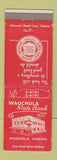 Matchbook Cover - Wauchula State Bank FL