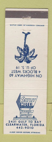 Matchbook Cover - Skylit Motel Clearwater FL