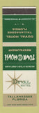 Matchbook Cover - Town House Restaurant Duval Hotel Tallahassee FL