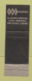 Matchbook Cover - Earle W Day Insurance Bonds St Petersburg FL WEAR