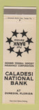 Matchbook Cover - Caladesi National Bank Dunedin FL