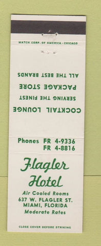 Matchbook Cover - Flagler Hotel Miami FL