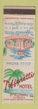 Matchbook Cover - Toffenetti Hotel St Petersburg FL