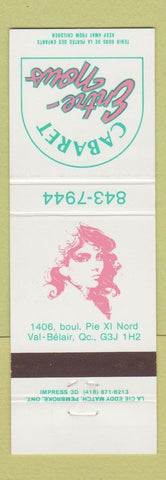 Matchbook Cover - Cabaret Entre Nous Val Belair QC girlie