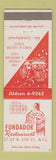 Matchbook Cover - Fundador Restaurant New York City Spanish girlie