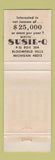 Matchbook Cover - Susie Q Fish Chips girlie Bloomfield Hills MI