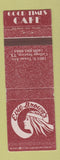 Matchbook Cover - Good Times Cafe College Station TX Evie Brown's girlie WEAR