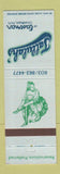 Matchbook Cover - Tallulah's Eastman Grantham NH girlie