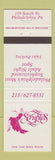 Matchbook Cover - Scruples Night Club Philadelphia PA girlie