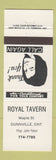 Matchbook Cover - Royal Tavern Dunnville ON girlie