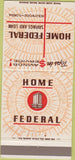 Matchbook Cover - Home Federal Savings Loan Hollywood FL 30 Strike