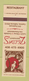 Matchbook Cover - Zelda's Restaurant Capitola CA girlie