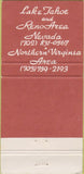 Matchbook Cover - Earl Whitley Custom Homes Reno NV VA 30 Strike