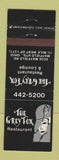Matchbook Cover - The Grey Fox Restaurant Mayfield Heights OH girlie