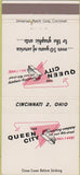Matchbook Cover - Queen City typesetting Cincinnati OH 30 Strike