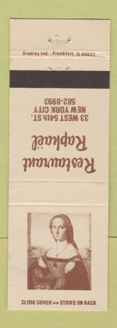 Matchbook Cover - Restaurant Raphael New York City