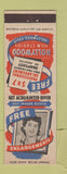 Matchbook Cover - Hollywood Film Studios Photo Enlargements CA girlie