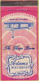 Matchbook Cover - Adams Restaurant Rawlings WY 30 Strike