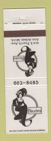 Matchbook Cover - Maude's Ann Arbor MI girlie