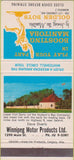 Matchbook Cover - Winnipeg Motor Products MB 30 Strike
