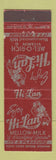 Matchbook Cover - Hi Lan Dairy Milk girlie Des Moines IA WORN