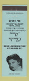Matchbook Cover - Claudia House Philadelphia PA girlie BLUE
