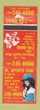 Matchbook Cover - Sports Phone Talk girlie WEAR