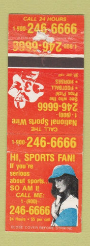 Matchbook Cover - Sports Phone Talk girlie WEAR