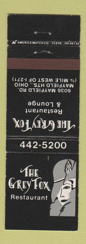 Matchbook Cover - Grey Fox Restaurant Mayfield Heights OH girlie