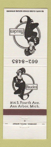 Matchbook Cover - Maude's Ann Arbor MI girlie
