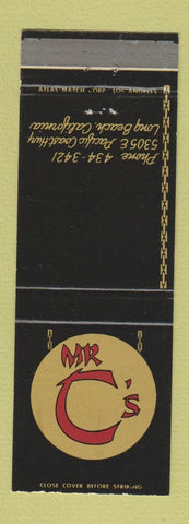 Matchbook Cover - Mr C's Chinese Restaurant Long Beach CA