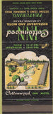 Matchbook Cover - Cottonwood Inn La Grange TX 30 Strike