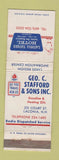 Matchbook Cover - Laconia Tavern Hotel NH Geo Safford Sons oil gas WORN