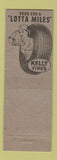 Matchbook Cover - Kelly Tires 1944 Old Dominion Auto Parts Lynchburg VA