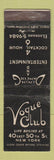 Matchbook Cover - Vogue Club New York City WORN