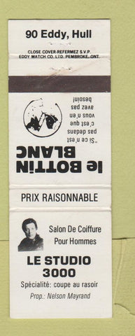 Matchbook Cover - Le Studio 3000 Salon Hull QC