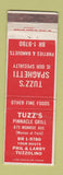 Matchbook Cover - Tuzz's Pinnacle Grill WEAR