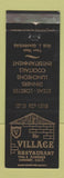 Matchbook Cover - Village Restaurant Downey CA