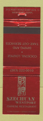 Matchbook Cover - Szechuan Westport Chinese Restaurant Westport CT
