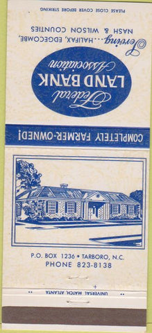 Matchbook Cover - Federal Land Bank Tarboro NC 30 Strike