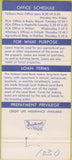 Matchbook Cover - Federal Land Bank Tarboro NC 30 Strike
