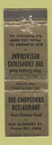 Matchbook Cover - Chopsticks Restaurant Chinese San Francisco CA WEAR