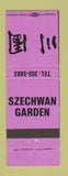 Matchbook Cover - Szechwan Garden Chinese Restaurant Naperville IL