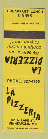 Matchbook Cover - La Pizzeria Pizza Minneapolis MN